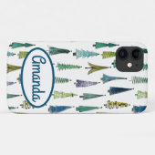 ウィンターホリデーエバーグリーンツリーズ Case-Mate iPhoneケース (裏面(横))