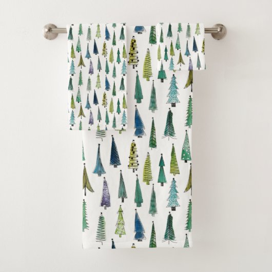 ウィンターホリデーエヴァグリーンツリーズ バスタオルセット (インサイチュ)