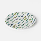 ウィンターホリデーエヴァグリーンツリーズ ペーパープレート (アングル)