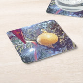 ウィンターホリデーオーナメント スクエアペーパーコースター (アングル)