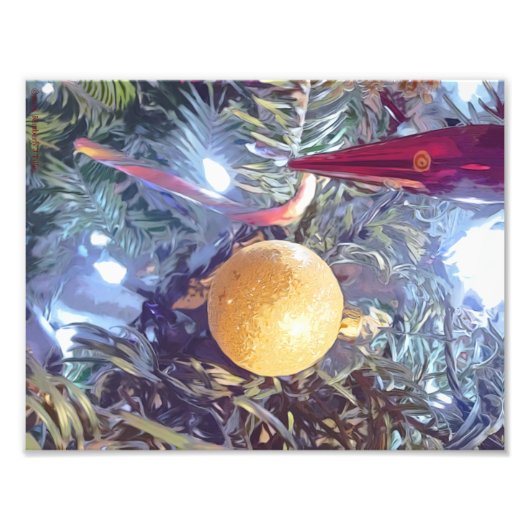 ウィンターホリデーオーナメント フォトプリント            (正面)