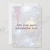 ウィンターホリデーオーナメント 招待状 (裏面)