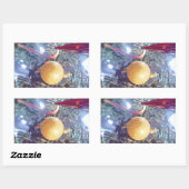 ウィンターホリデーオーナメント 長方形シール (シート)