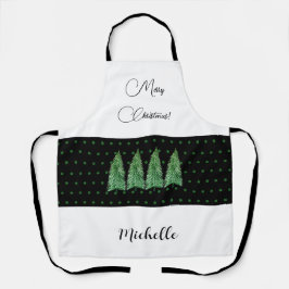 ウィンターホリデーカントリー美しい エプロン