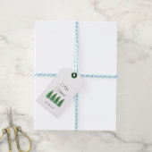 ウィンターホリデーカントリー美しい ギフトタグ (より糸付き)