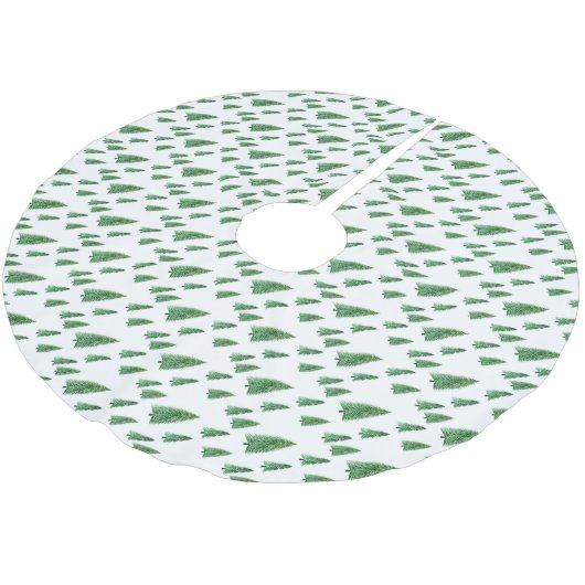 ウィンターホリデーカントリー美しい ブラッシュドポリエステルツリースカート (アングル)