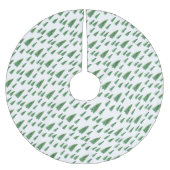 ウィンターホリデーカントリー美しい ブラッシュドポリエステルツリースカート (正面)