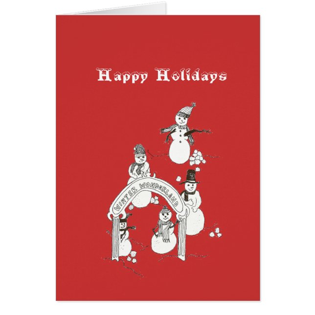 ウィンターホリデーカード (正面)