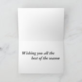 ウィンターホリデーカードTouchのユーモア シーズンカード (内部)