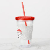 ウィンターホリデーキャッツ アクリルタンブラー (左)