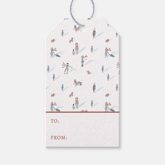 ウィンターホリデーギフトラベル ギフトタグ (正面)