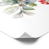 ウィンターホリデークラシカルベリーズハッピーホリデー ポスター (角)