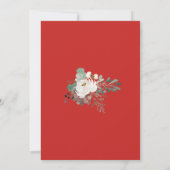 ウィンターホリデークリエレガントスマスブライダルシャワー 招待状 (裏面)