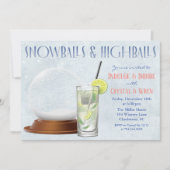 ウィンターホリデークリスマスカクテル 招待状 (正面)