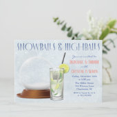 ウィンターホリデークリスマスコクテル 招待状 (スタンド正面)