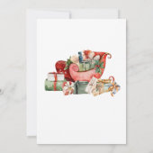 ウィンターホリデークリスマスツリークリスマスパーティー 招待状 (裏面)