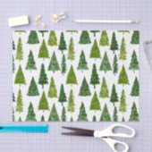 ウィンターホリデークリスマスツリーパターンティッシュペーパー 薄葉紙 (クラフト)