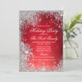 ウィンターホリデークリスマスパーティの招待状 招待状 (スタンド正面)