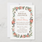 ウィンターホリデークリスマスブライダルシャワー 招待状 (正面)