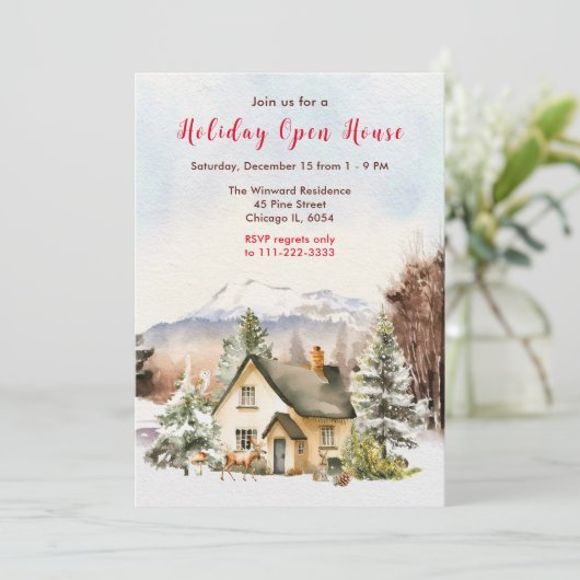 ウィンターホリデーコテージオープンハウス 招待状 (スタンド正面)