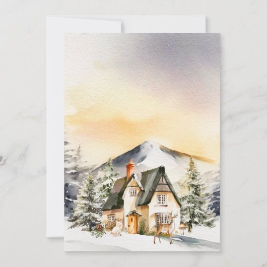 ウィンターホリデーコテージオープンハウス 招待状 (裏面)