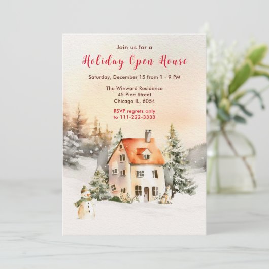 ウィンターホリデーコテージオープンハウス 招待状 (スタンド正面)
