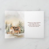 ウィンターホリデーコテージメリークリスマス シーズンカード (内部)