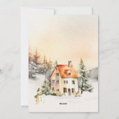 ウィンターホリデーコテージメリークリスマス シーズンカード (裏面)