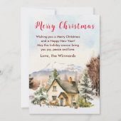 ウィンターホリデーコテージメリークリスマス シーズンカード (正面)