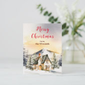 ウィンターホリデーコテージメリークリスマス シーズンポストカード (スタンド正面)