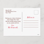 ウィンターホリデーコテージメリークリスマス シーズンポストカード (裏面)