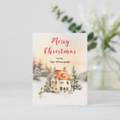ウィンターホリデーコテージメリークリスマス シーズンポストカード (スタンド正面)