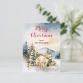 ウィンターホリデーコテージメリークリスマス シーズンポストカード (スタンド正面)