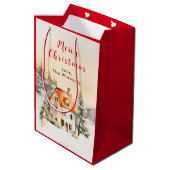ウィンターホリデーコテージメリークリスマス ミディアムペーパーバッグ (裏面アングル)
