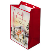 ウィンターホリデーコテージメリークリスマス ミディアムペーパーバッグ (裏面アングル)
