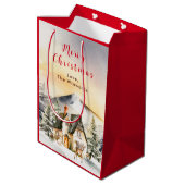 ウィンターホリデーコテージメリークリスマス ミディアムペーパーバッグ (裏面アングル)