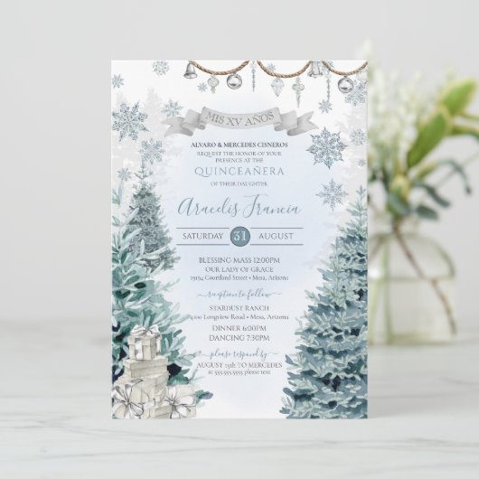 ウィンターホリデーシルバーアンドブルースノーキンセニェラ 招待状 (スタンド正面)