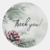 ウィンターホリデーステッカー ラウンドシール (正面)