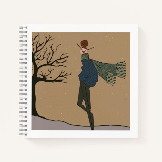 ウィンターホリデースノーウェザーファッション ノートブック (正面)