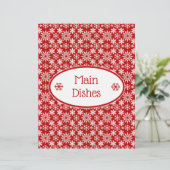 ウィンターホリデースノーフレークレシピ紙 (スタンド正面)