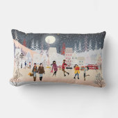 ウィンターホリデーズクリスマスビレッジ ランバークッション (正面)