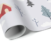 ウィンターホリデーズクリスマスポーラーベア ラッピングペーパー (ロールコーナー)