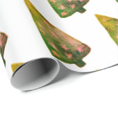 ウィンターホリデーズツリーラッピング紙 ラッピングペーパー (ロールコーナー)