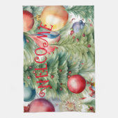 ウィンターホリデーズデコル キッチンタオル (縦)