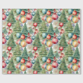 ウィンターホリデーズデコル ラッピングペーパー (フラット)