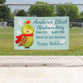 ウィンターホリデーズフクロウ 横断幕 (インサイチュ)