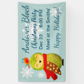 ウィンターホリデーズフクロウ 横断幕 (縦)