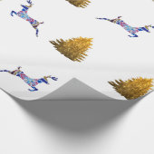 ウィンターホリデーズラッピング紙 ラッピングペーパー (角)