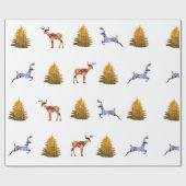 ウィンターホリデーズラッピング紙 ラッピングペーパー (フラット)