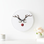 ウィンターホリデーズルドルフ ラージ壁時計 (ホーム)